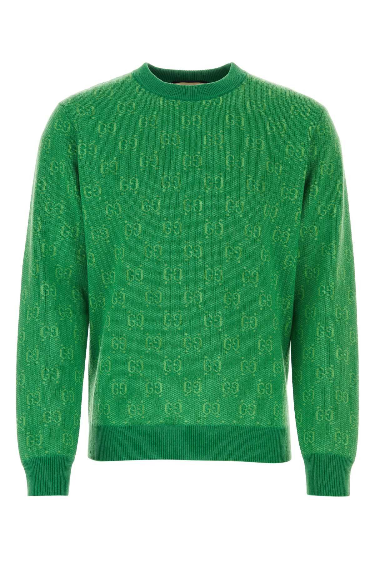 Gucci Grass Green Wool Sweater | Grailed