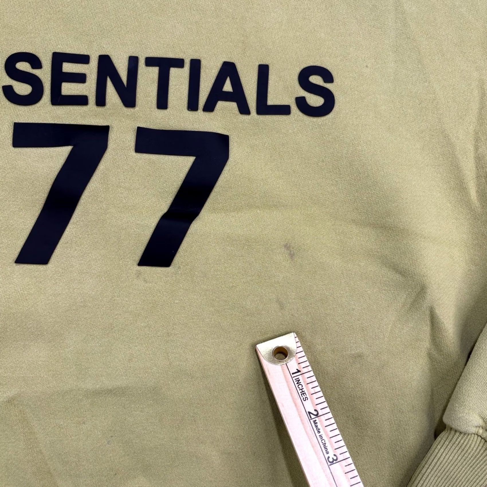 Vintage Essentials Fear Of God Sweatshirt Mens M Green Pullover Crewneck Flaws Size US M / EU 48-50 / 2 - 4 Thumbnail