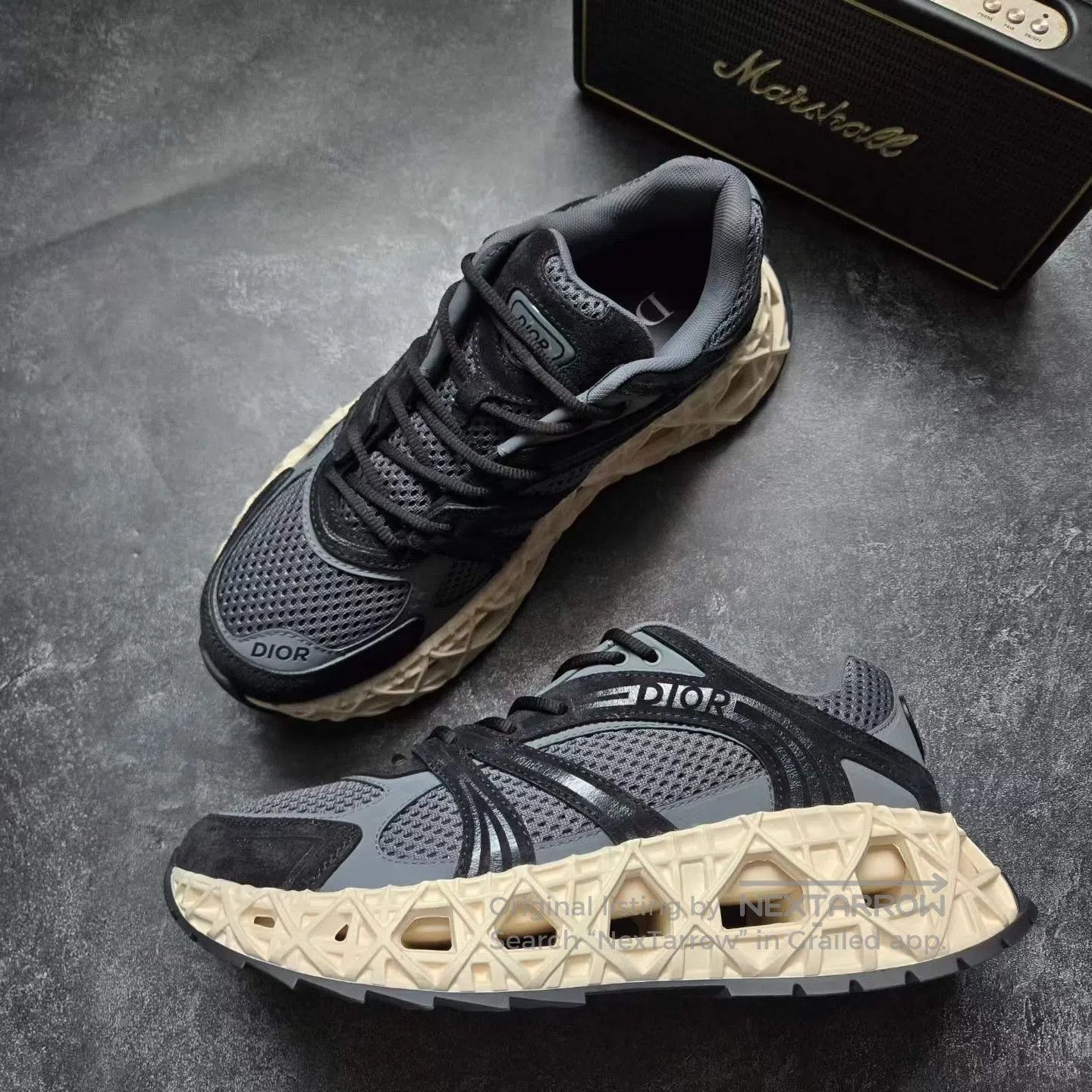 Dior Dior B35 Black Grey White Sneakers| Size US 10 / EU 43 - 4 Thumbnail