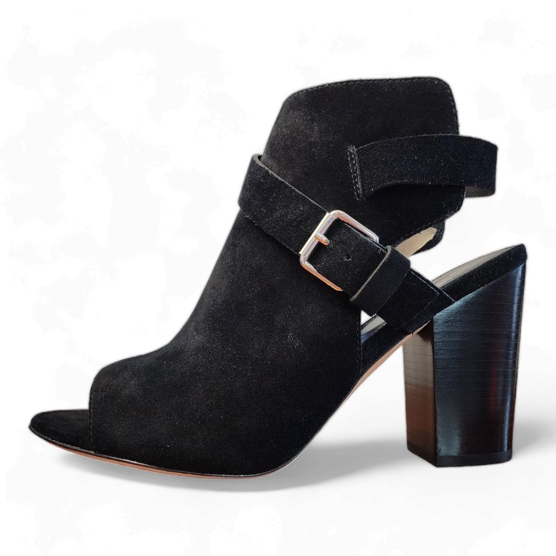Paige Paige Mimi Black Suede Block Heel Bootie Women's Size 10.5 Size US 10.5 / IT 40.5 - 5 Thumbnail