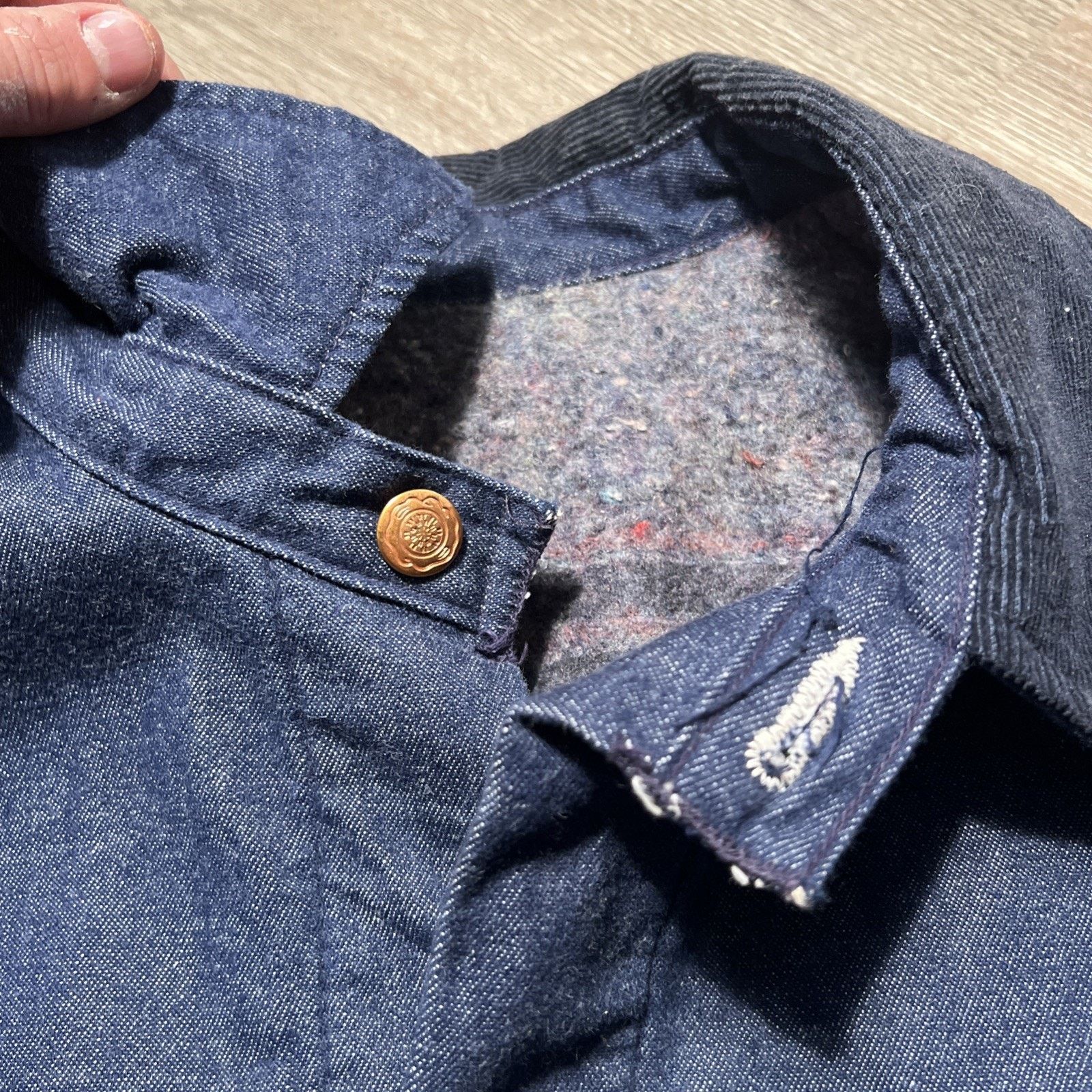 Sears Vintage 50s Lined Dark Denim Prison Stencil Chore Jacket XL Size US XL / EU 56 / 4 - 10 Thumbnail