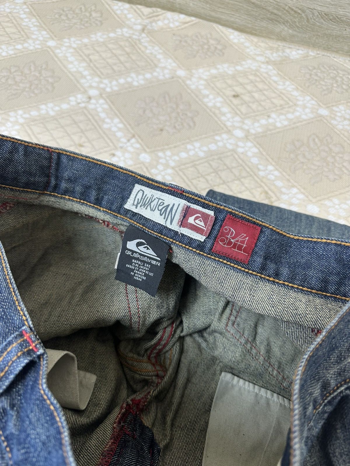 Quiksilver 🔥 Quiksilver Rare Vintage Faded Washed Denim Jeans Pants Y2K Size US 34 / EU 50 - 8 Thumbnail