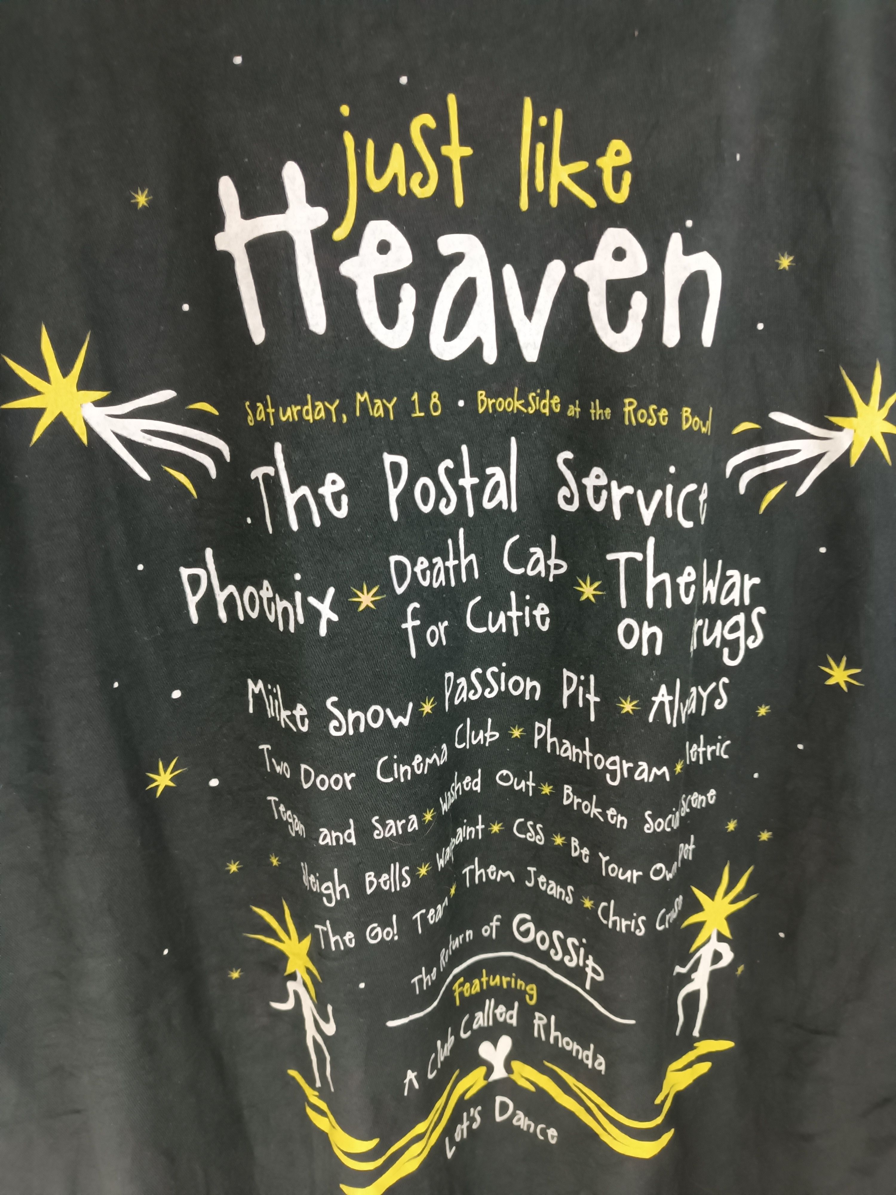Band Tees VINTAGE JUST LIKE HEAVEN FEST death cab phoenix postal pit Size US XL / EU 56 / 4 - 17 Thumbnail