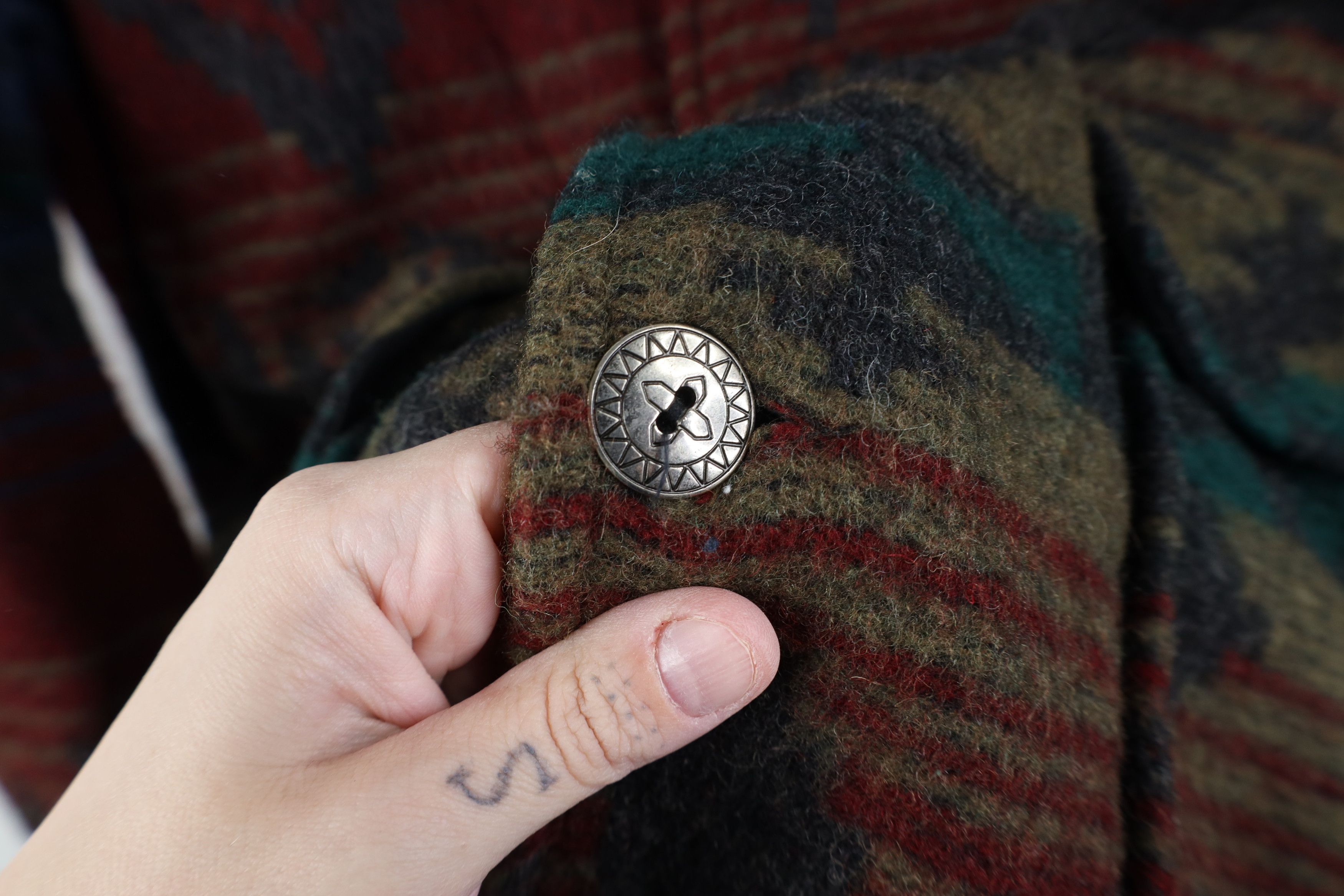 Woolrich Woolen Mills Vintage 90s Woolrich Southwestern Wool Blanket Jacket USA Size US L / EU 52-54 / 3 - 6 Thumbnail