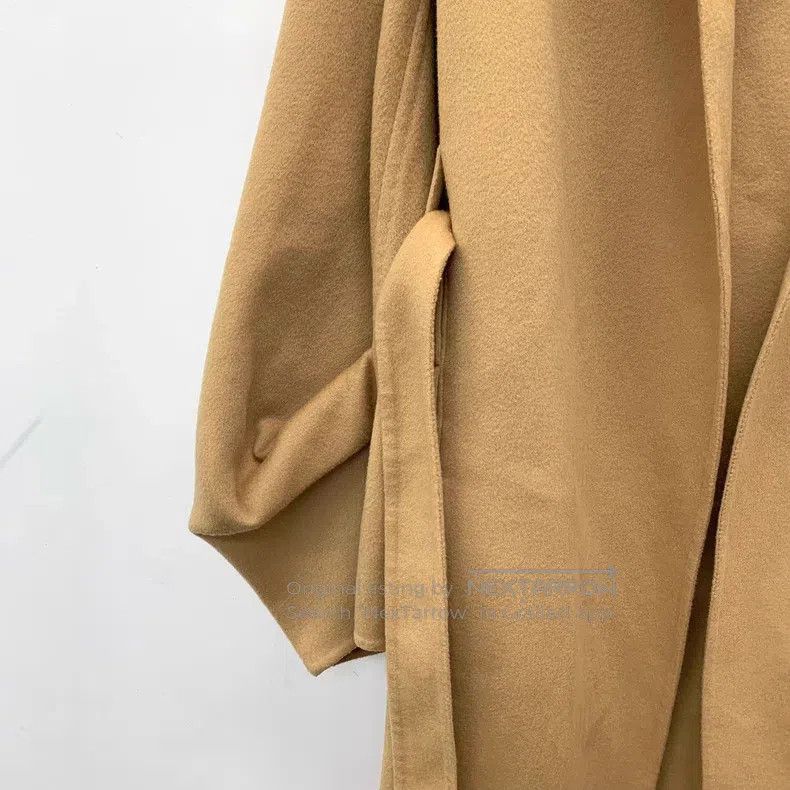 Loewe Loewe Brown Wool Lapel Long Sleeve Belted Big Coat Jacket Size 4XL / US 24-26 - 4 Thumbnail
