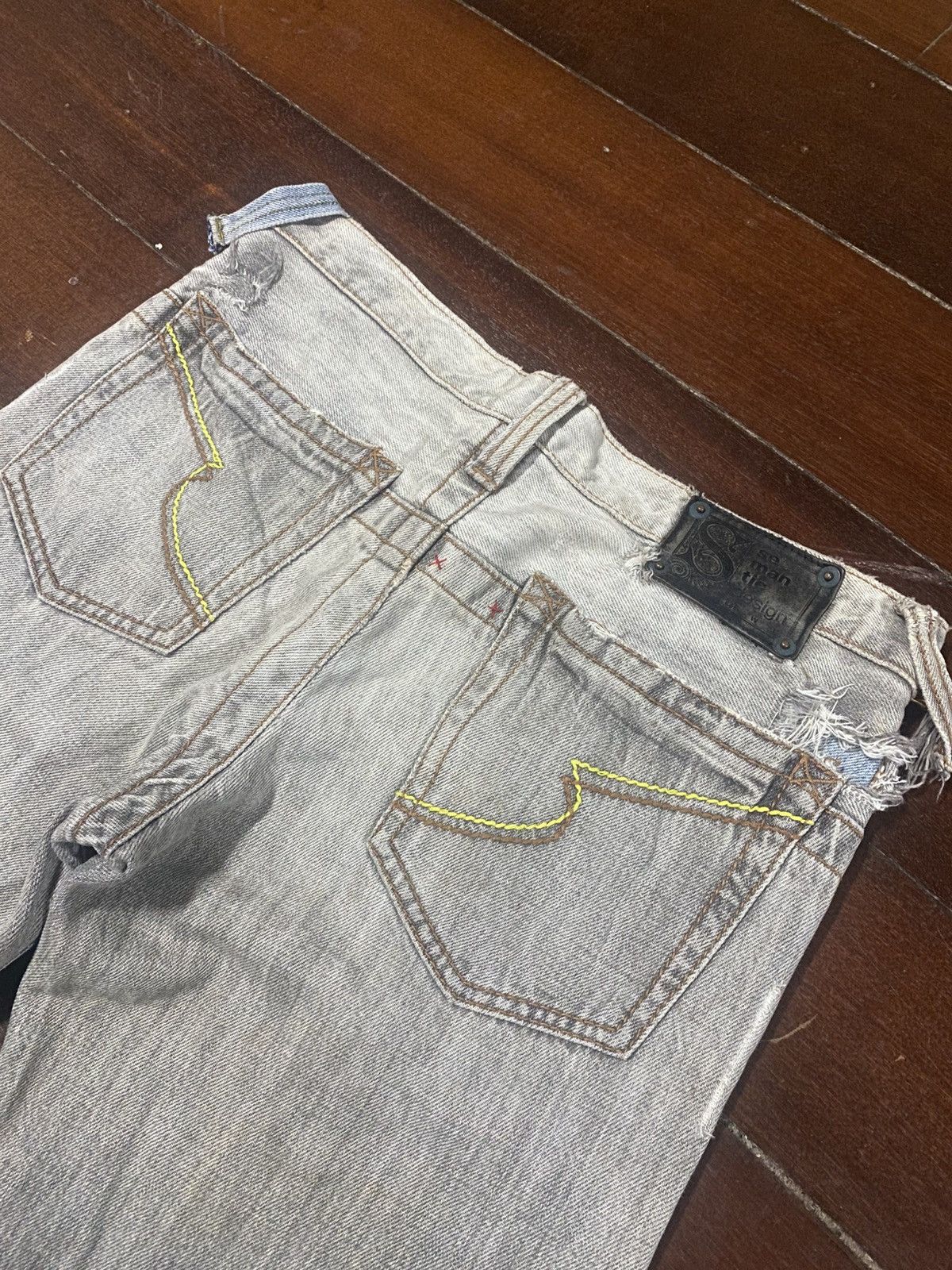 semanticdesign Semantic Design Clawmark art design Thrashed Denim Jeans Size US 34 / EU 50 - 16 Thumbnail