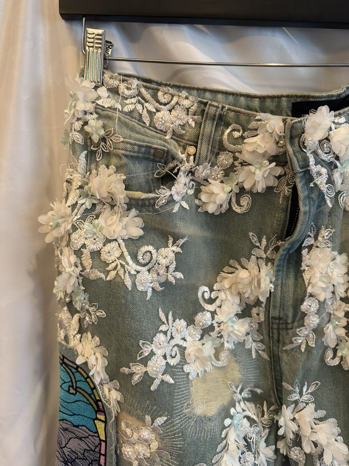 Who Decides War Who Decides War Floral Rare Denim Size US 32 / EU 48 - 5 Thumbnail