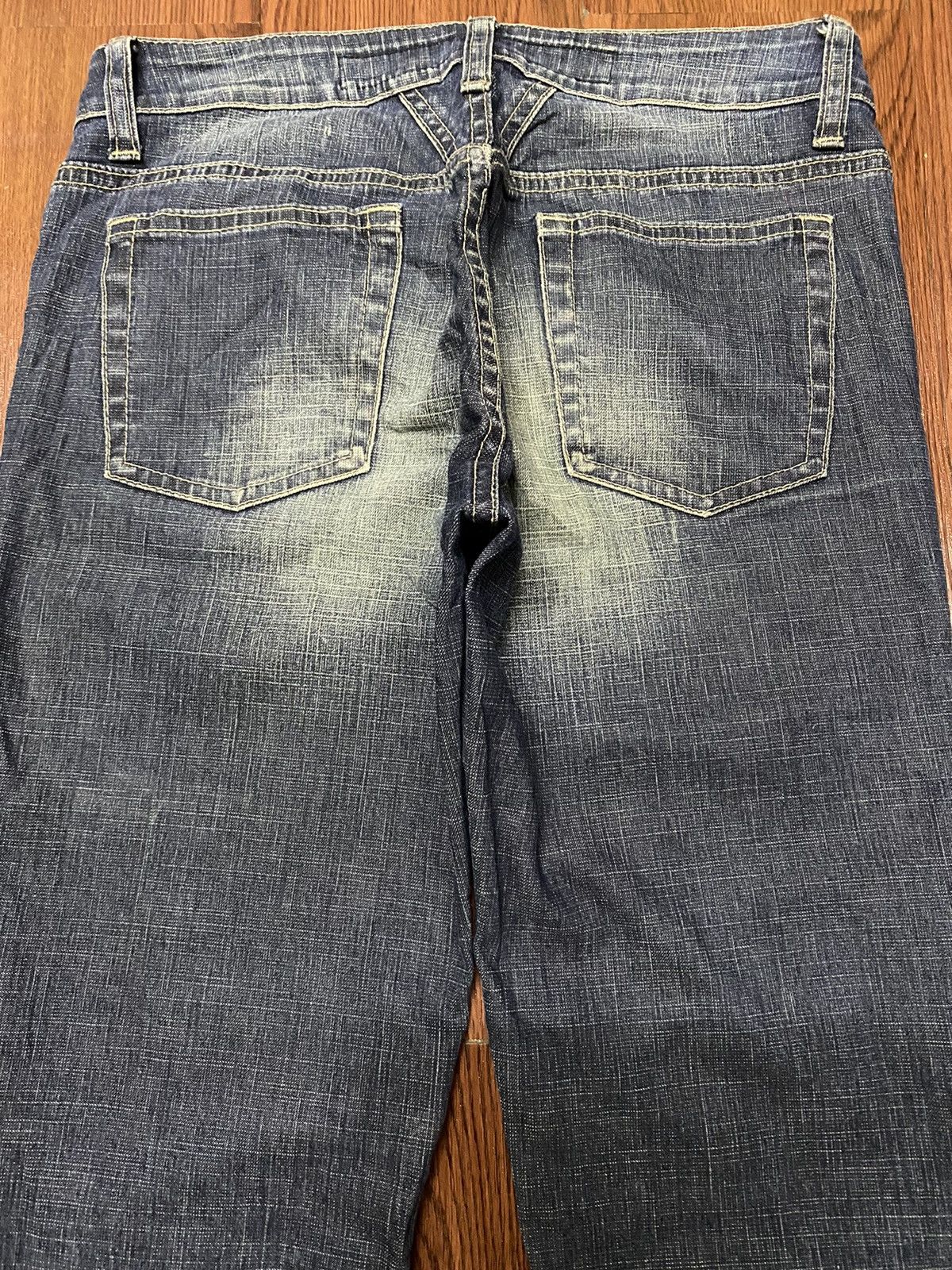 Marithe + Francois Girbaud Vintage Marithe Francois Girbaud Blue Wash Flare style Jeans Size 29" - 4 Thumbnail