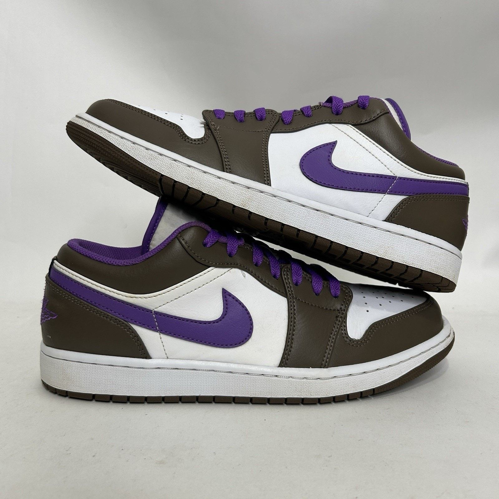 Jordan Brand Nike Air Jordan 1 Low Retro “Purple Mocha/Palomino Berry” Size US 11 / EU 44 - 1 Thumbnail