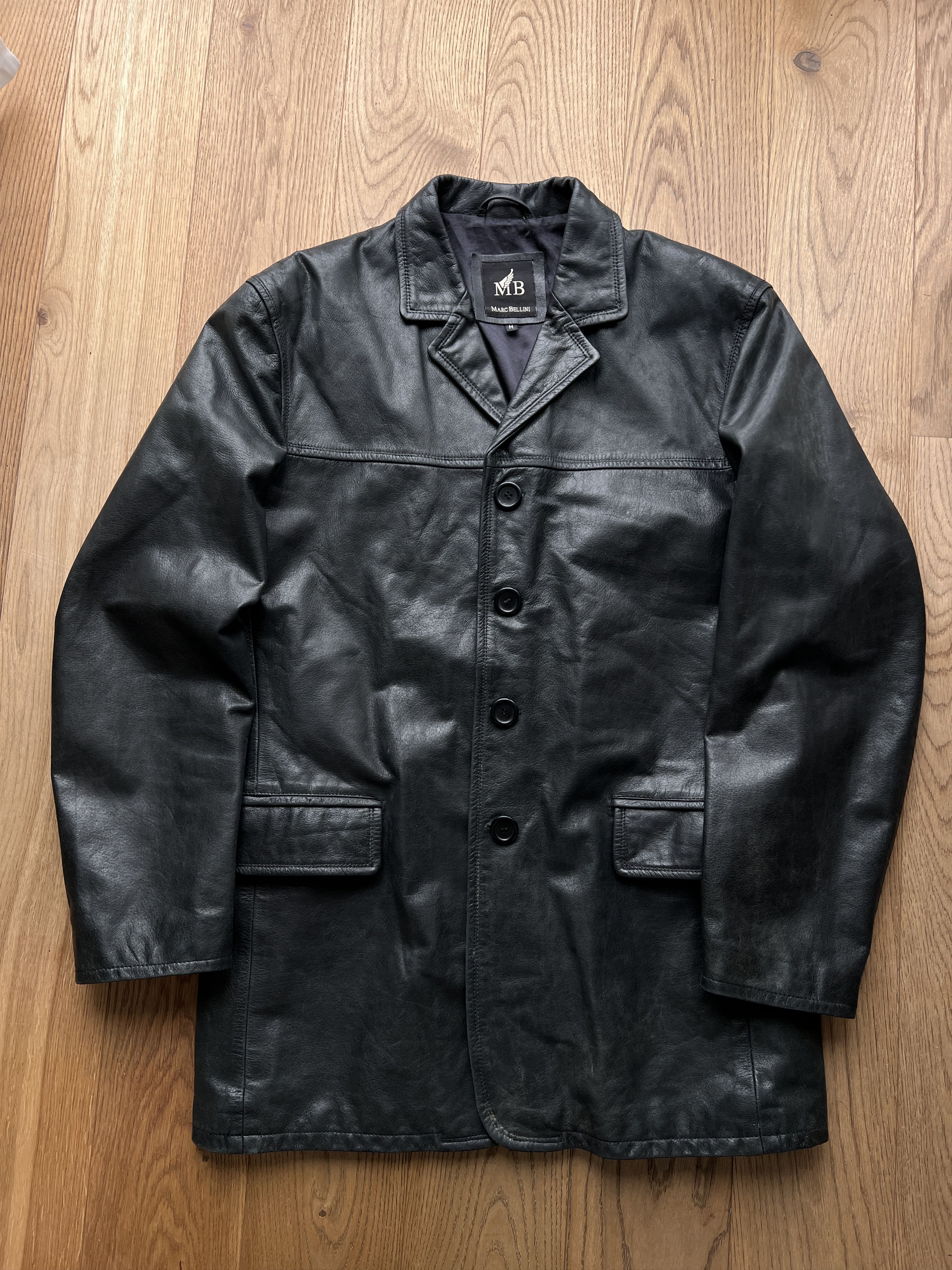 If Six Was Nine VTG 90s soft leather jacket coat opium japanese baggy boxy Size US M / EU 48-50 / 2 - 11 Thumbnail
