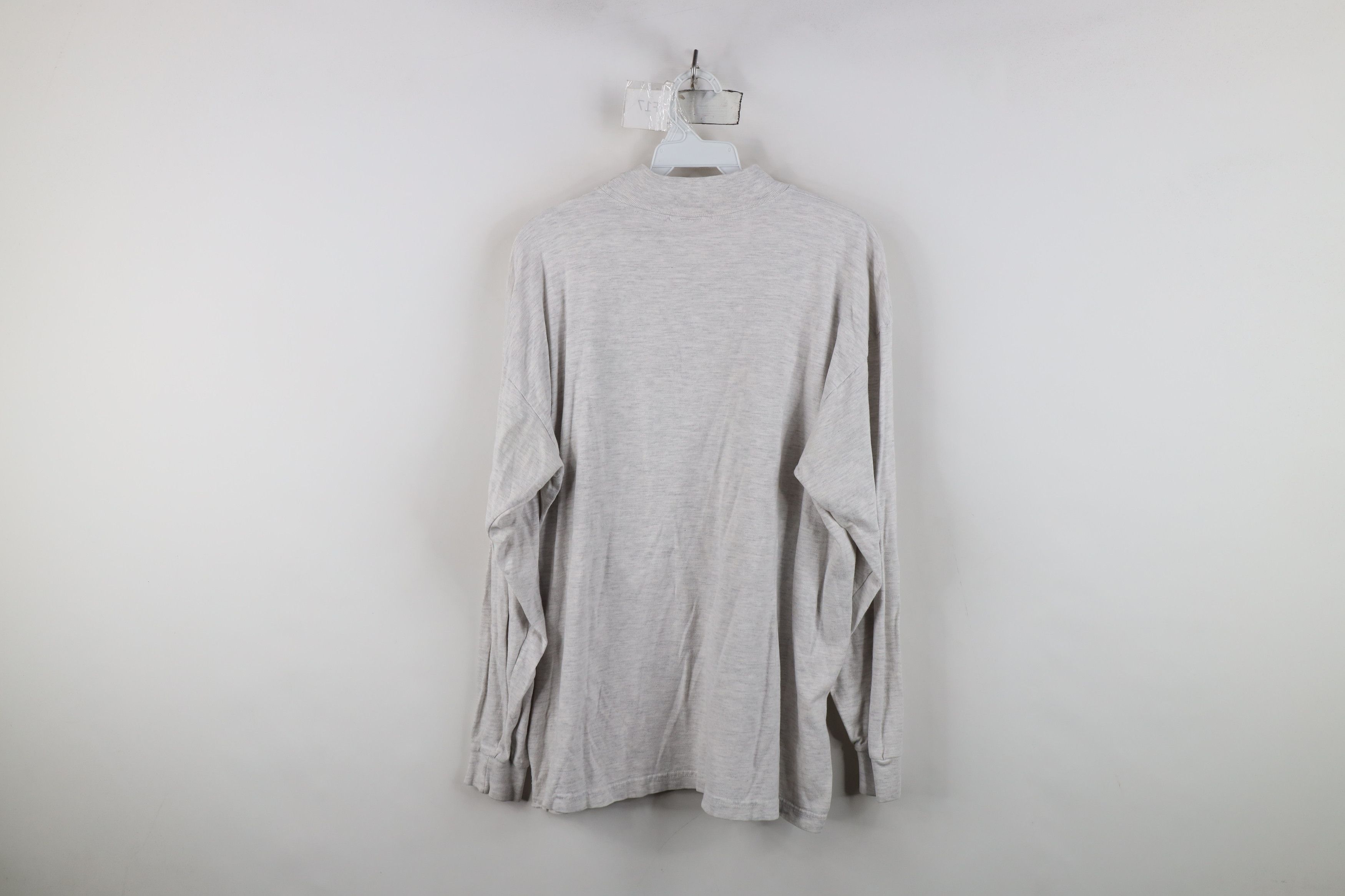Vintage Vintage 90s Ohio State University Mock Neck T-Shirt Gray Size US L / EU 52-54 / 3 - 11 Thumbnail