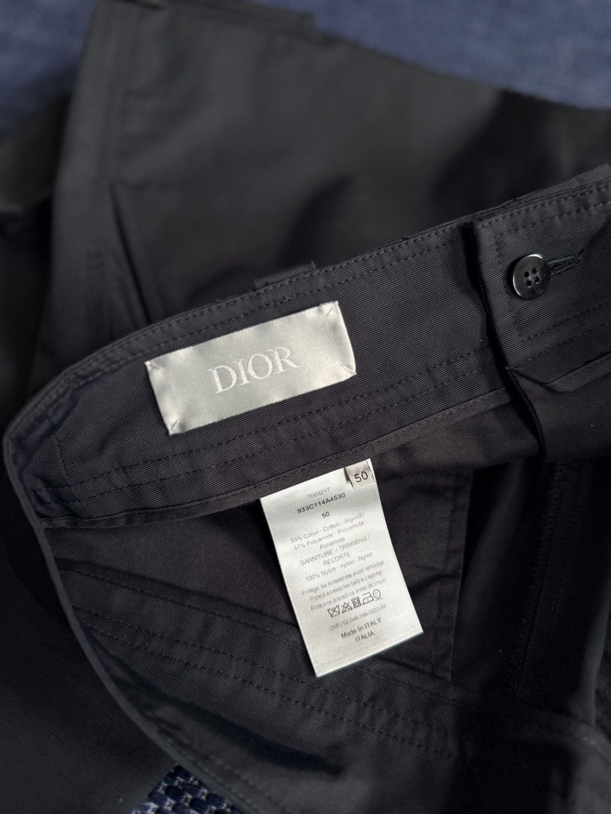 Dior FW21 Black Nylon Buckle Cargo Pants Size US 32 / EU 48 - 9 Thumbnail