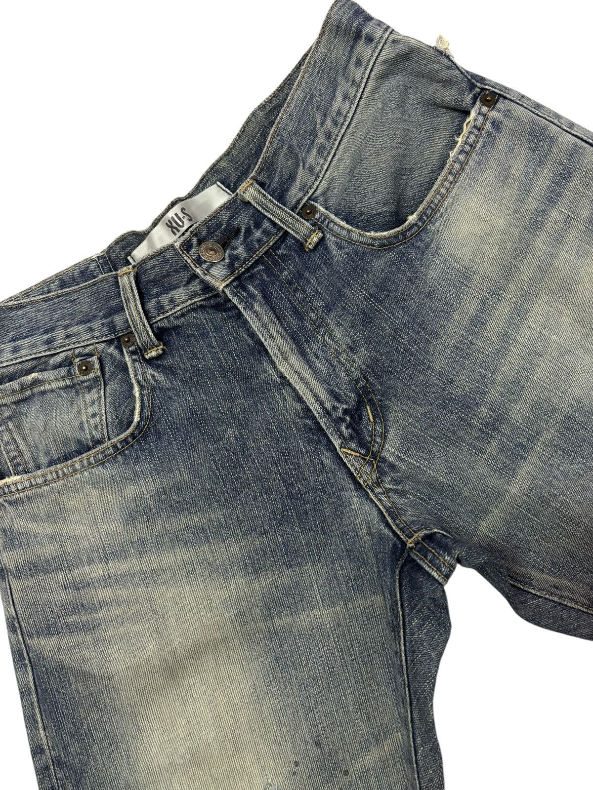 Edwin Vtg Edwin XVS Japan Distressed Jeans Size US 29 - 3 Thumbnail