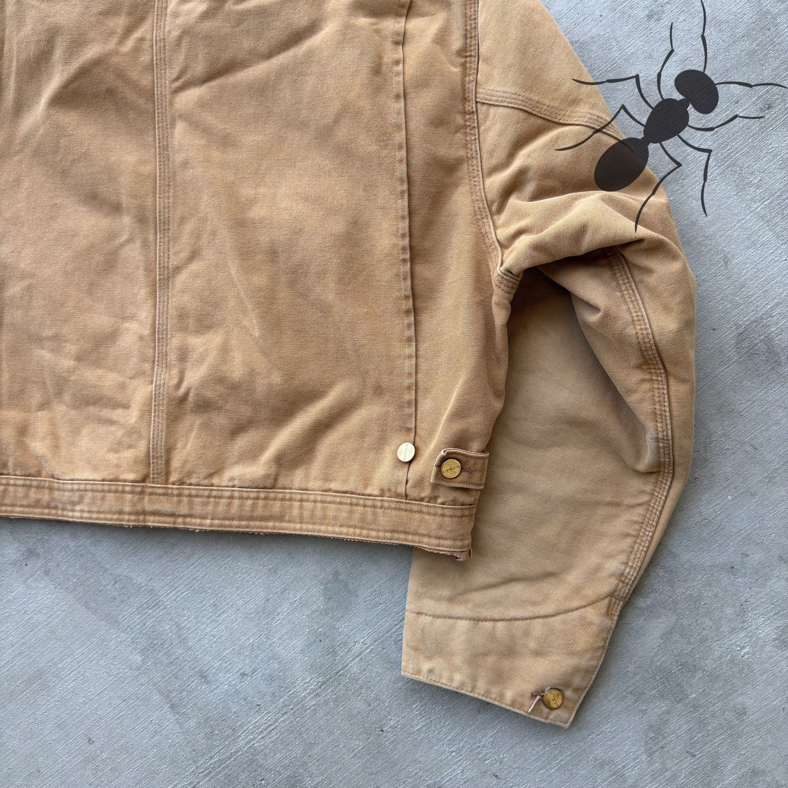 Carhartt × Vintage Carhartt brown cropped Detroit style work wear jacket Size US L / EU 52-54 / 3 - 9 Thumbnail