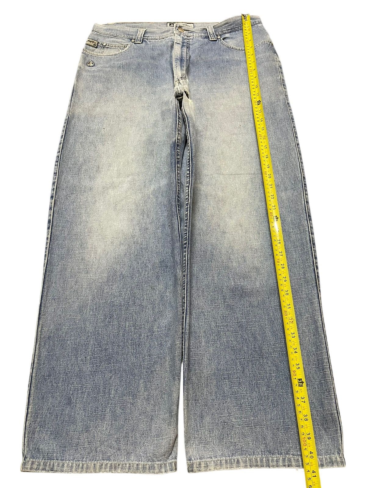 JNCO Vintage 90s Johnny Blaze Faded Wash Hiphop Baggy Jeans Size US 35 - 12 Thumbnail