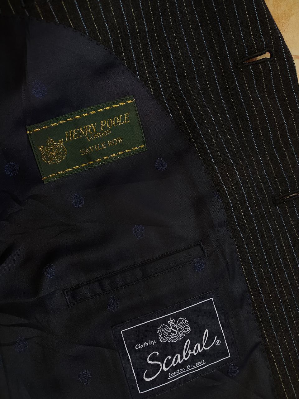 Henry Poole HENRY POOLE SAVILE ROW SCABAL WOOL BLAZER JACKET SIZE S Size 42R - 4 Thumbnail