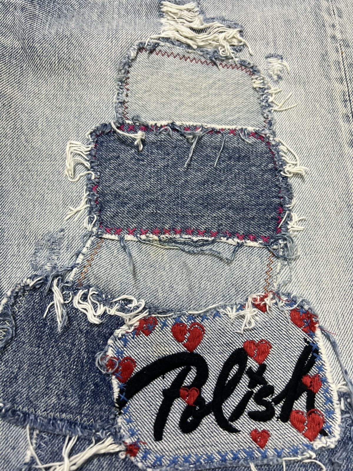 Designer × Japanese Brand RNA - Distressed Patchwork Denim Size US 32 / EU 48 - 6 Thumbnail
