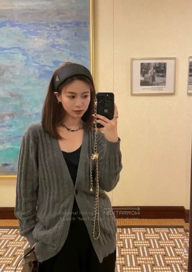 Hermes Hermes Gray knitted cardigan, 100% pure wool Size XS / US 0-2 / IT 36-38 - 9 Thumbnail