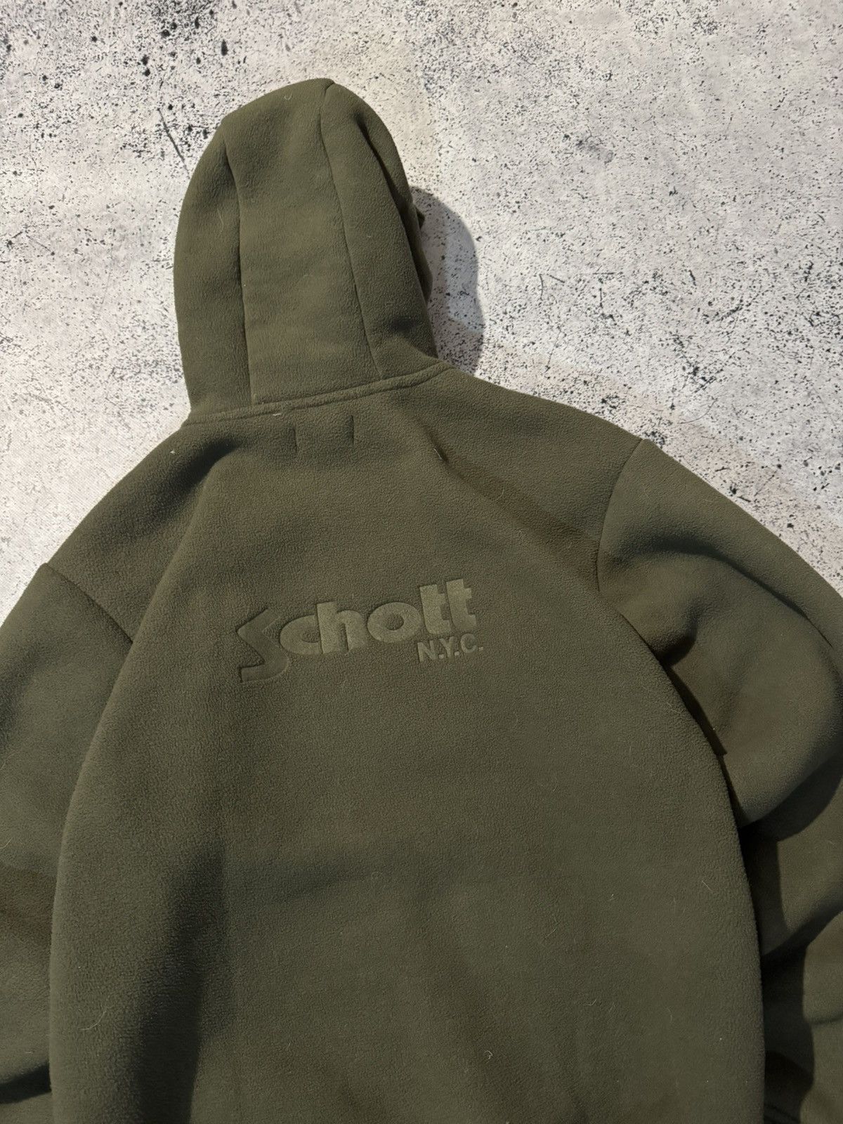 Schott Schott Vintage Schott NYC Fleece Bomber Jacket Size US M / EU 48-50 / 2 - 2 Thumbnail