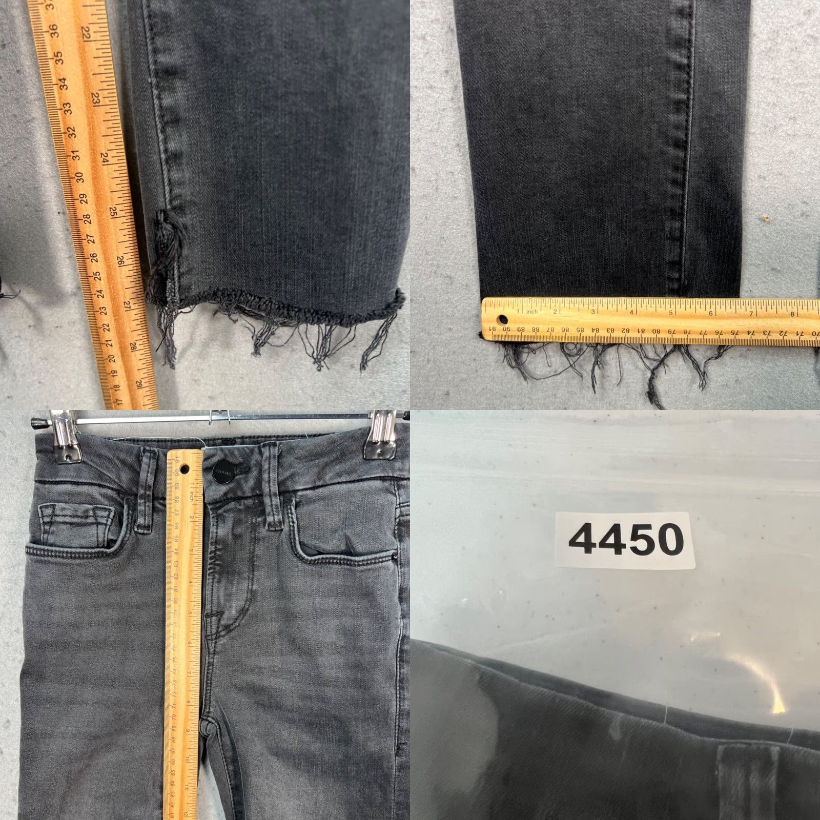 Frame FRAME Jeans Bootcut 5-Pocket Denim Gray Cotton Blend Size 23 Womens Size 40" / US 18 - 8 Thumbnail