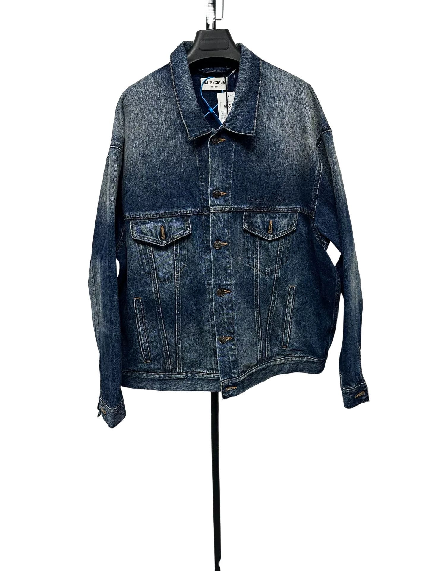 Balenciaga Balenciaga Embroidered Denim Jacket US S Size US S / EU 44-46 / 1 - 1 Thumbnail