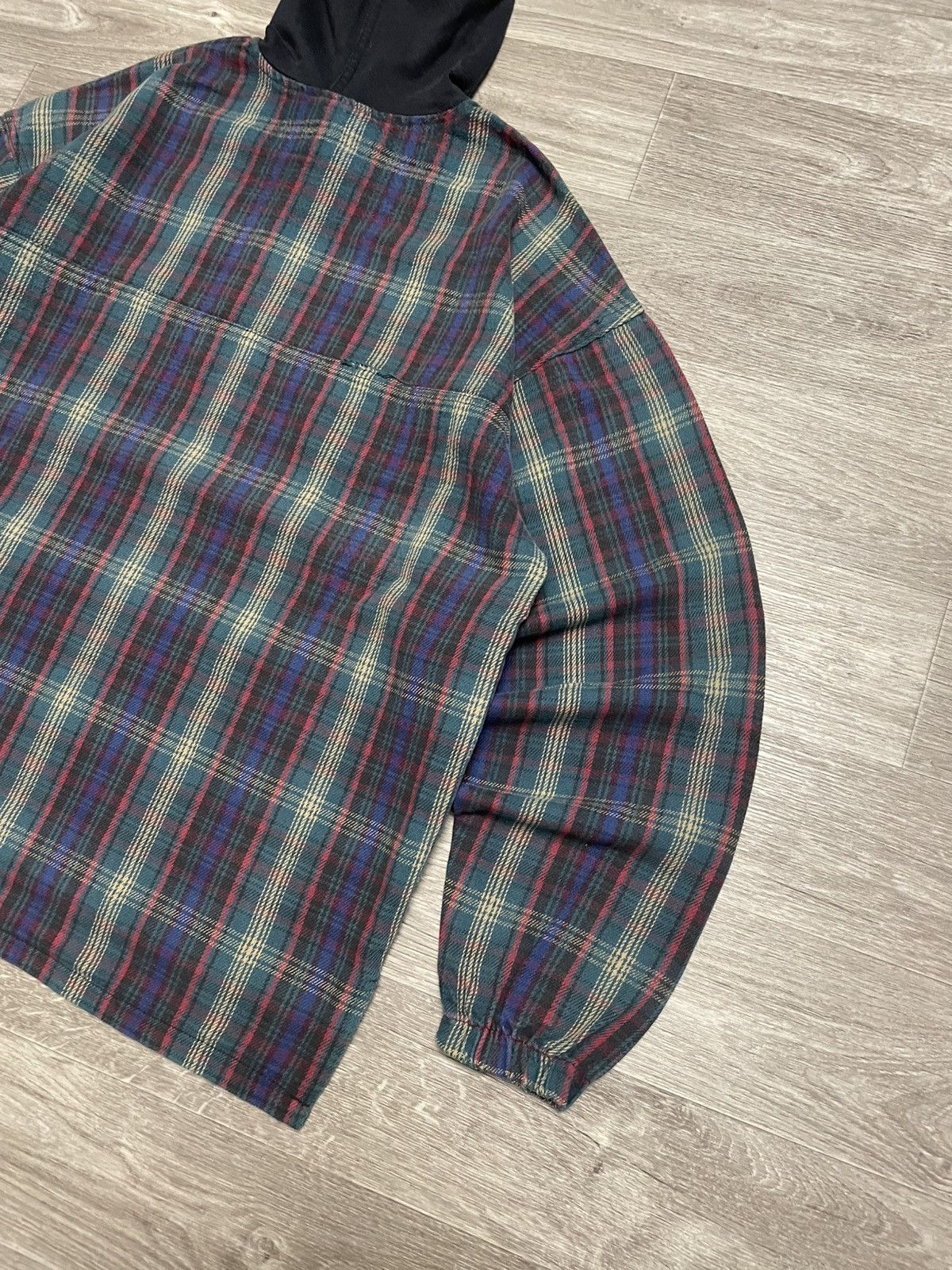 No Fear Vintage No Fear Plaid Flannel Shirt Anorak Pullover USA Size US XL / EU 56 / 4 - 18 Thumbnail