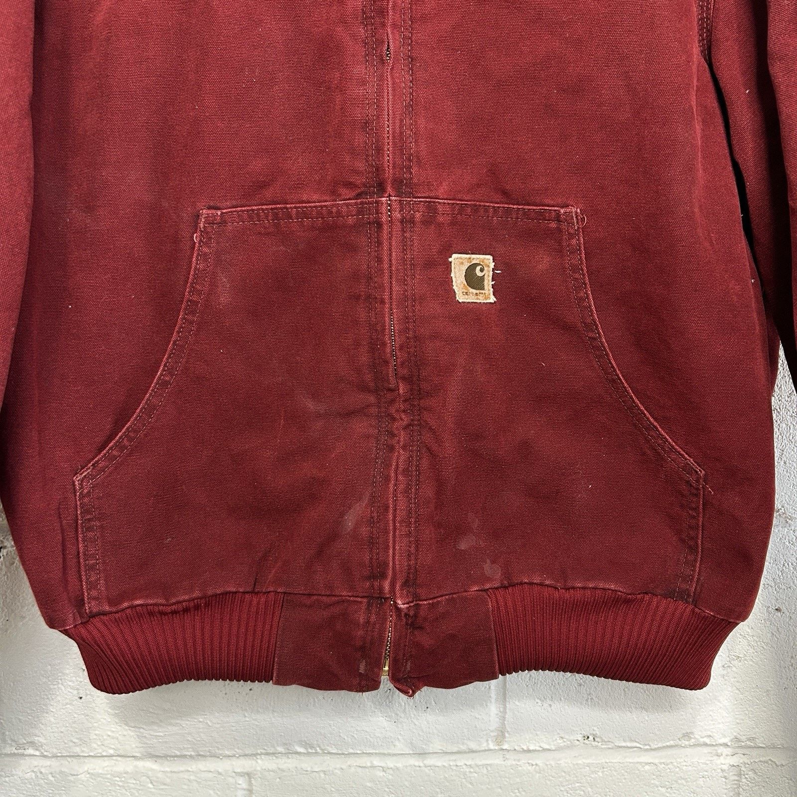 Carhartt Vintage Carhartt Hooded Active Jacket “Crimson Red” J130 CRI Size US L / EU 52-54 / 3 - 4 Thumbnail
