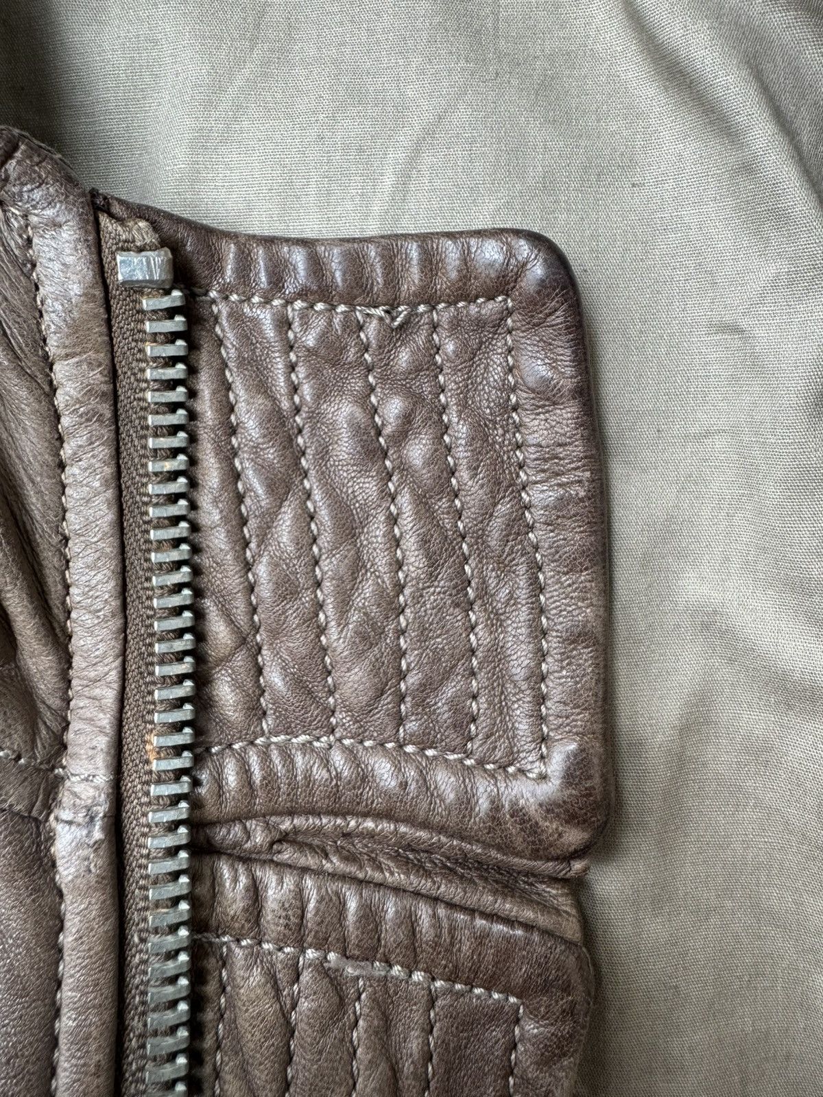 Rick Owens Rick Owens AW07 Hammered Lamb Hooded Leather Jacket Size US L / EU 52-54 / 3 - 14 Thumbnail