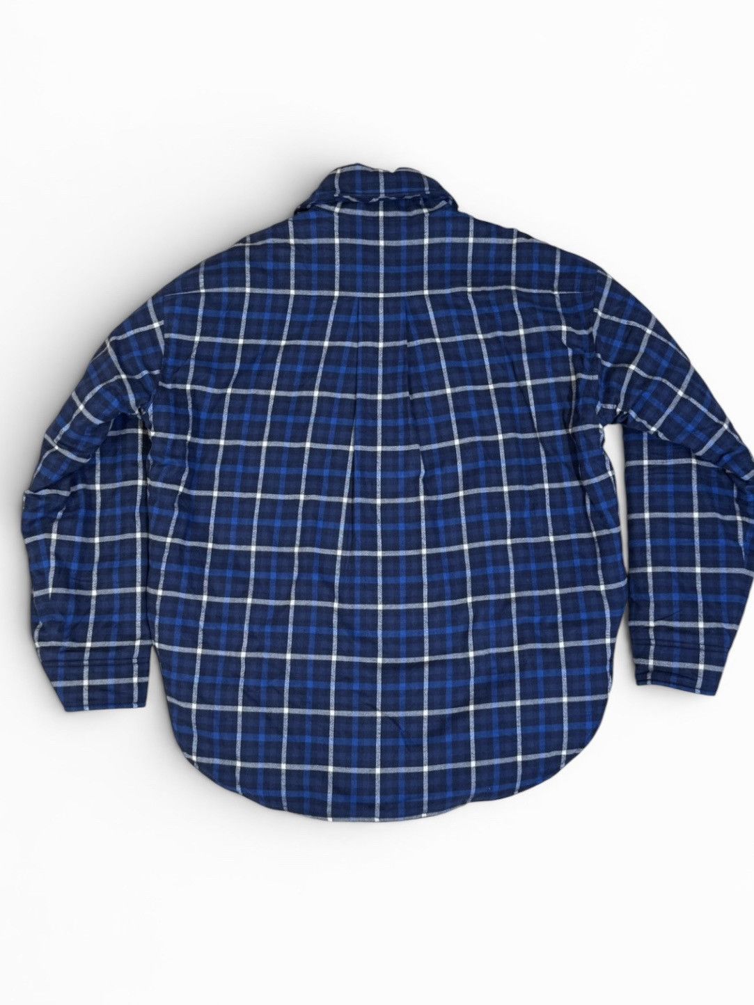 Balenciaga 17FW Oversized Padded Flannel Jacket Size US S / EU 44-46 / 1 - 3 Thumbnail