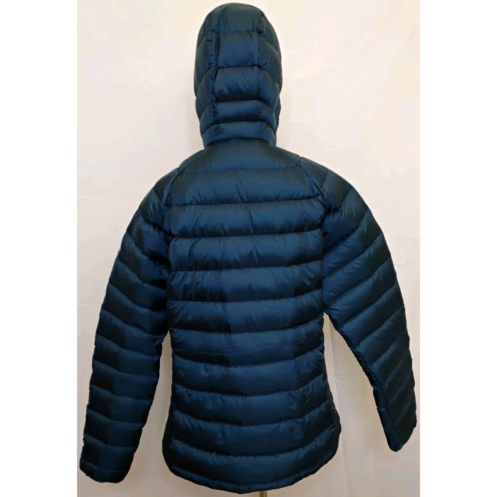 Eddie Bauer Eddie Bauer Down Jacket Women's L Blue Hooded Full Zip Size L / US 10 / IT 46 - 3 Thumbnail