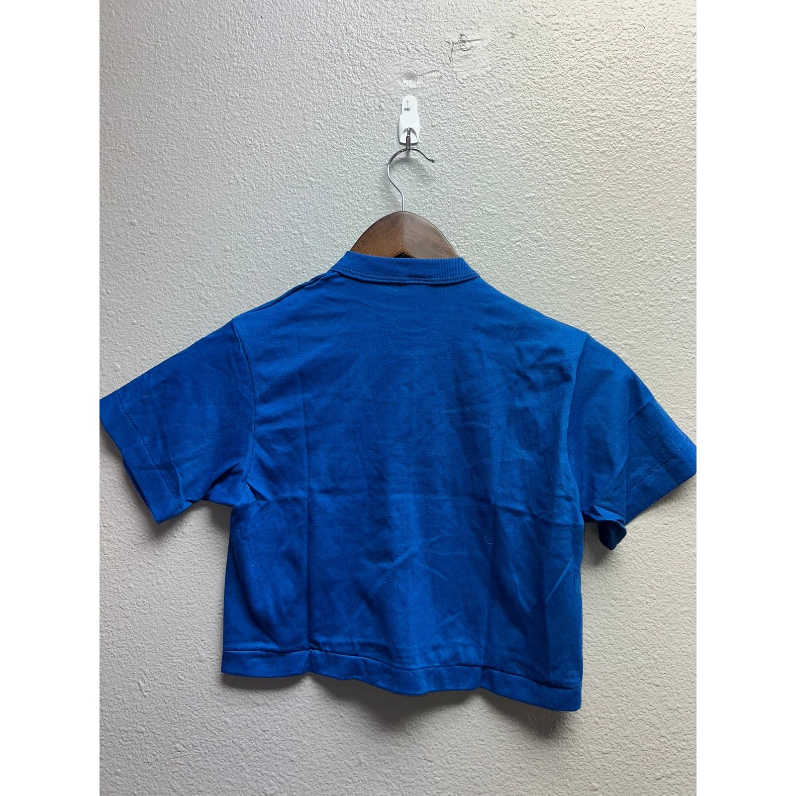Other 80s Women's Vintage Sportswear Blue Crop Top Shirt Women XS Size XS / US 0-2 / IT 36-38 - 6 Thumbnail