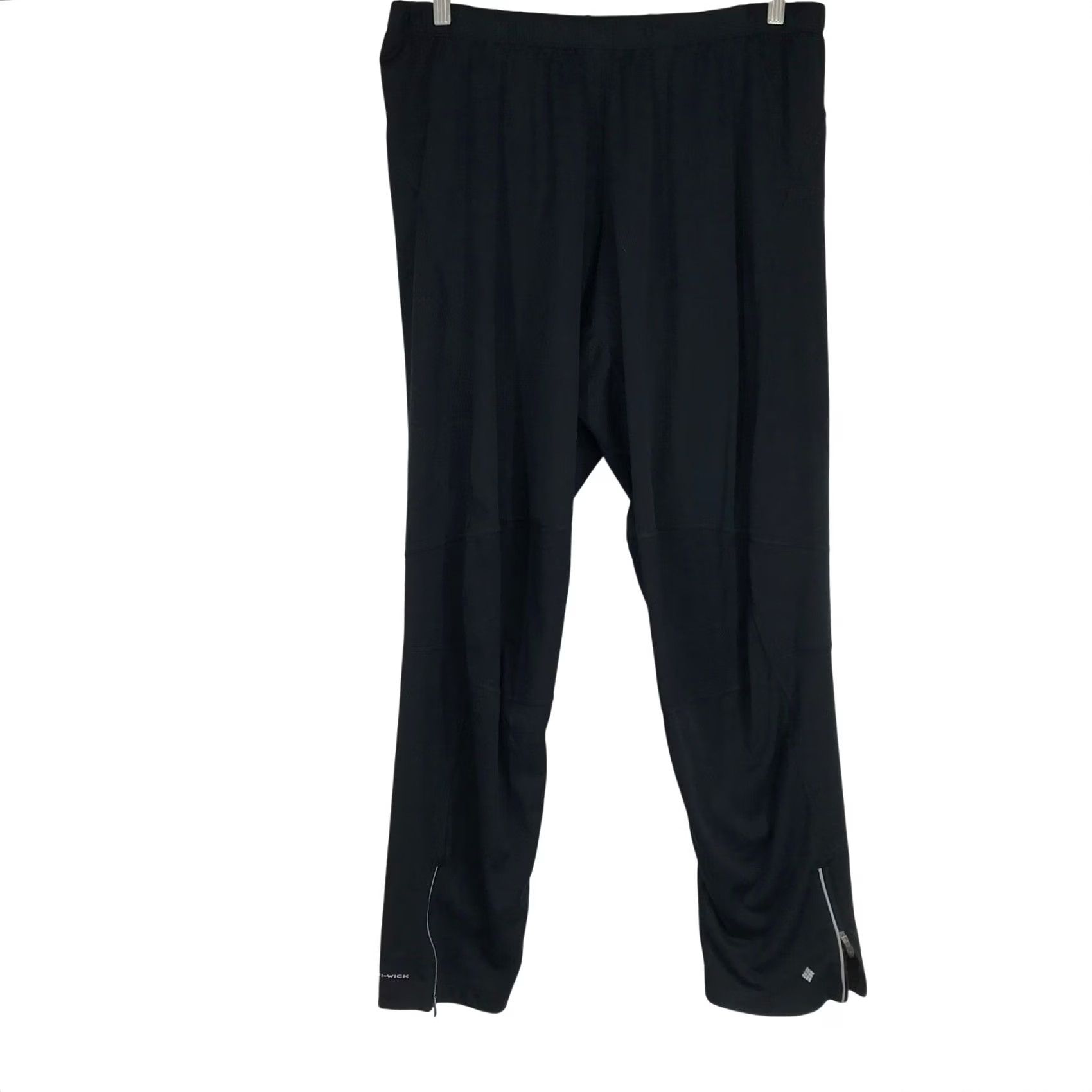 Vintage Columbia Titanium Pants Women XL Black Athletic Hiking Omni-Wick Ankle Zip Size 40" / US 18 - 2 Thumbnail