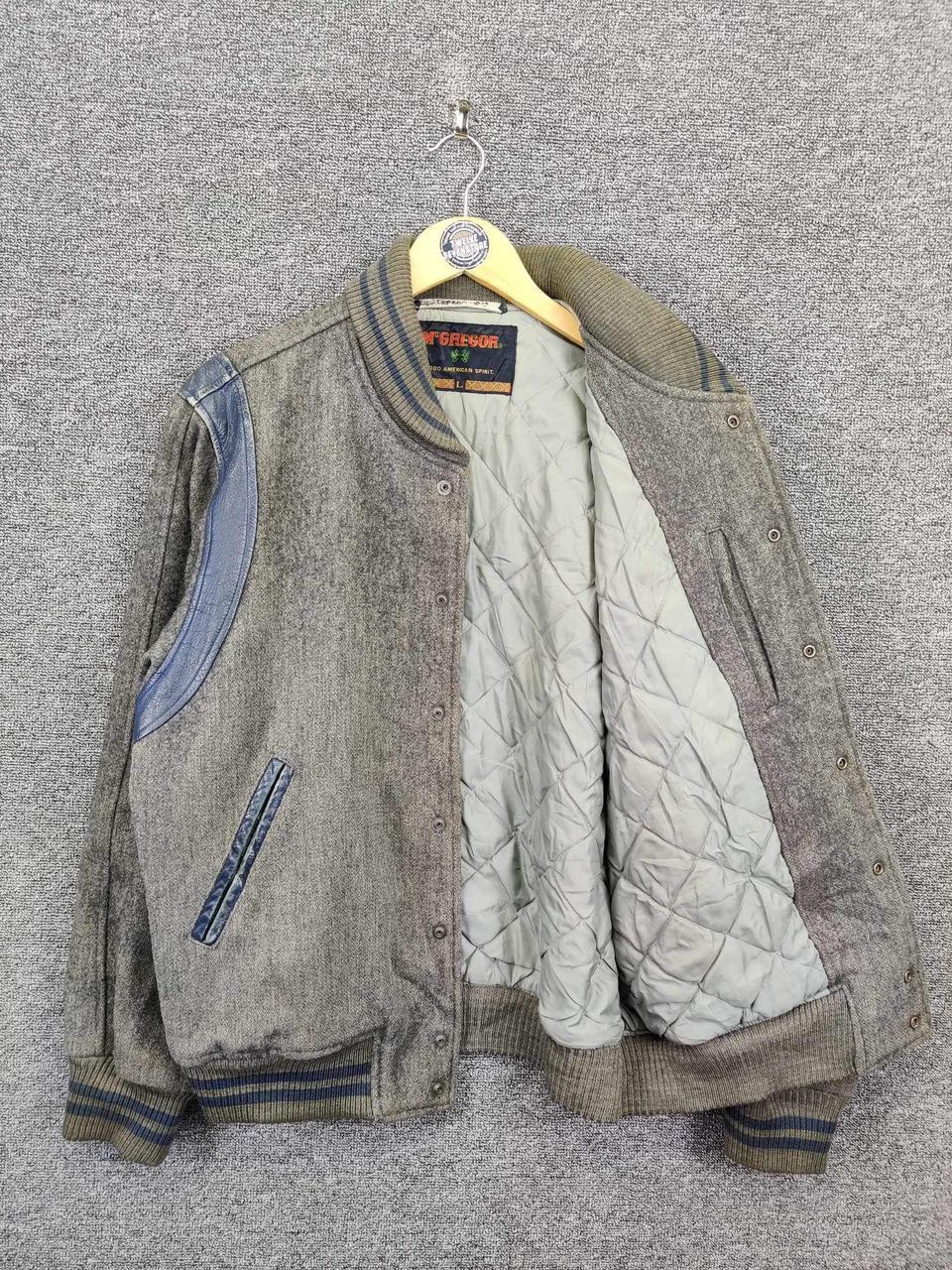 McGregor Vintage 80's McGregor Wool Varsity Leather Jacket Size US M / EU 48-50 / 2 - 7 Thumbnail