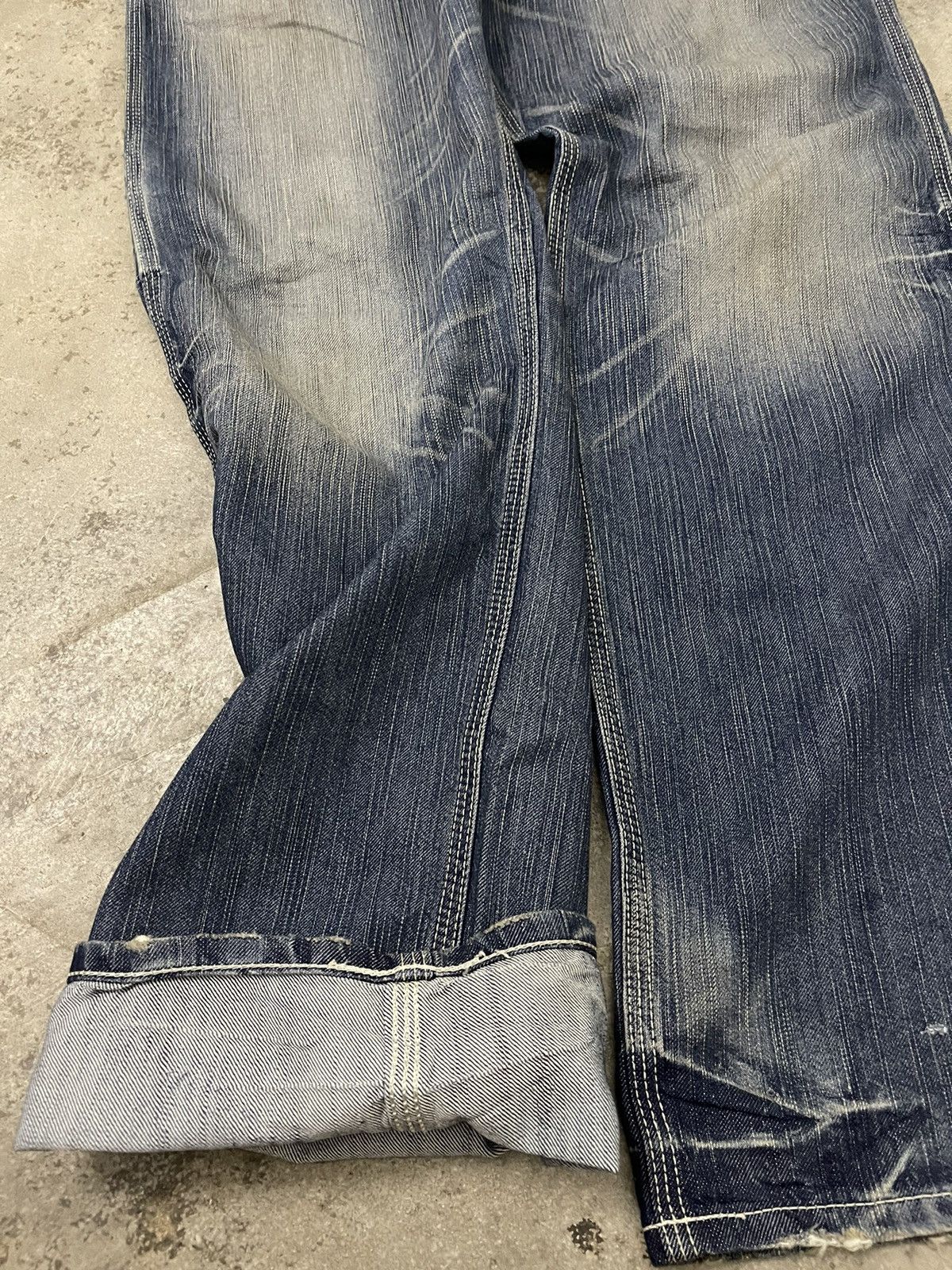 Edwin Edwin 503 Blue Trip Buckle Back Denim Size US 34 / EU 50 - 16 Thumbnail