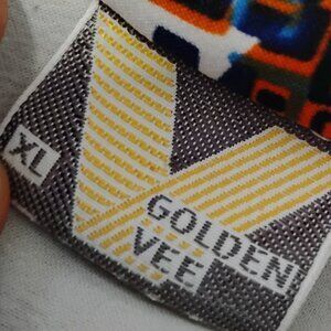 Other Vintage MCM Golden Vee Abstract Geometric Polyester Shirt Size US XL / EU 56 / 4 - 3 Thumbnail