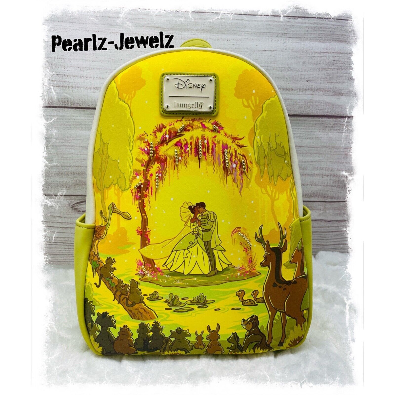 Disney Loungefly Disney Princess & Frog Tiana Kiss Scene Backpack B Size ONE SIZE - 1 Thumbnail