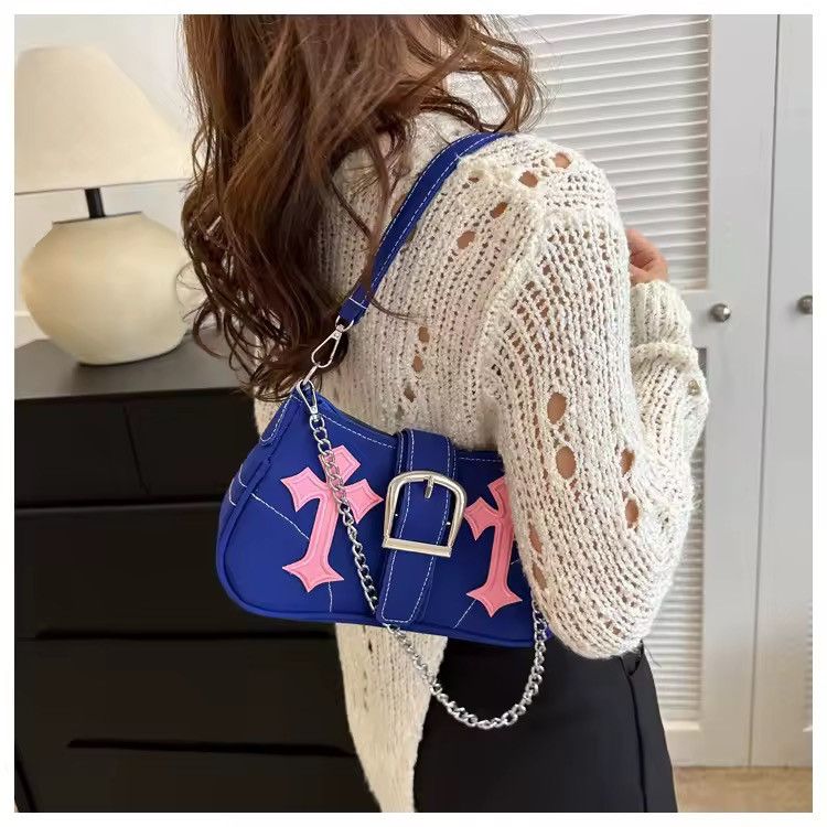 Other Y2K Lock Shoulder Bag – Embroidered Mini Crossbody Size ONE SIZE - 3 Thumbnail