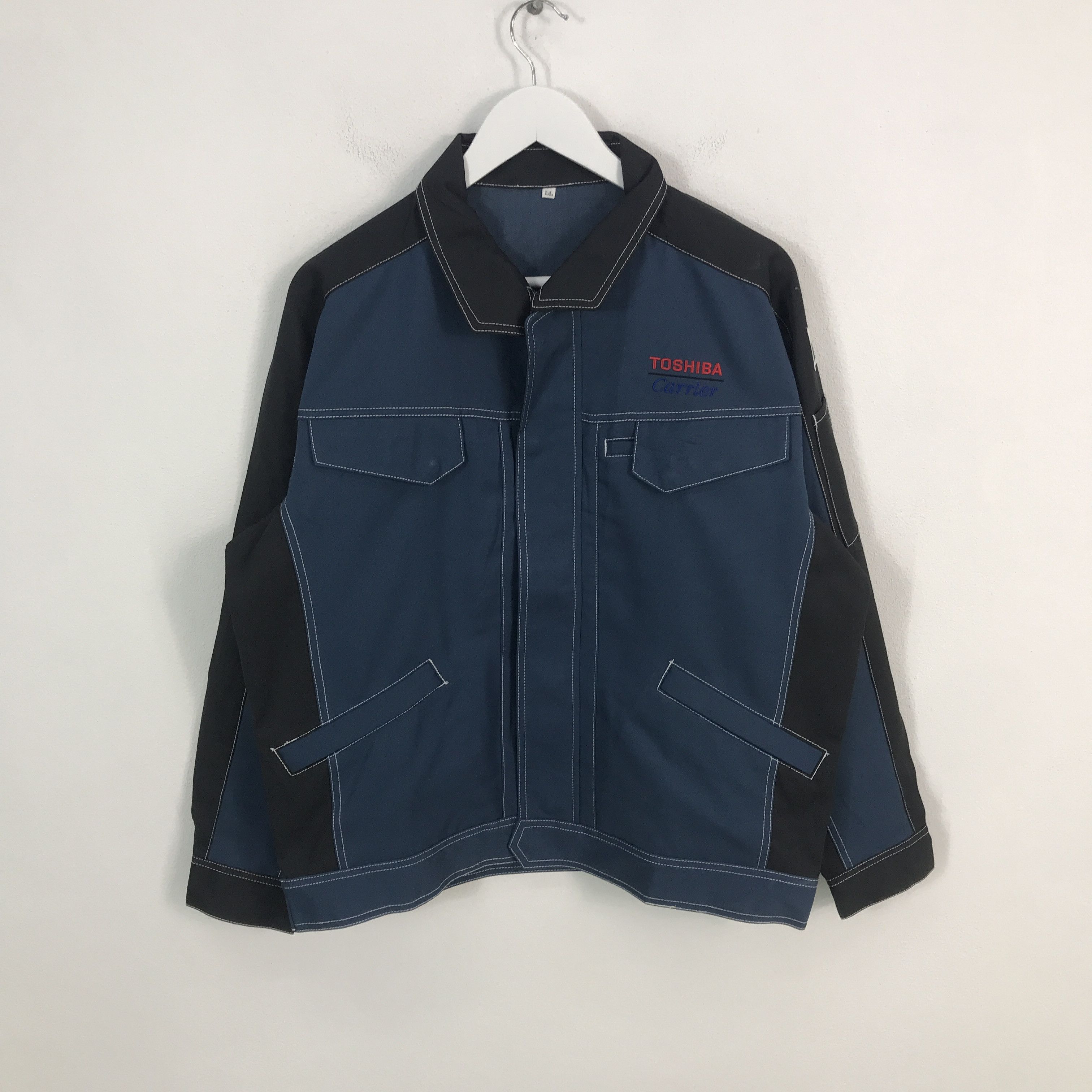 Japanese Brand Rare Toshiba carrier Worker Jacket Size US L / EU 52-54 / 3 - 1 Thumbnail