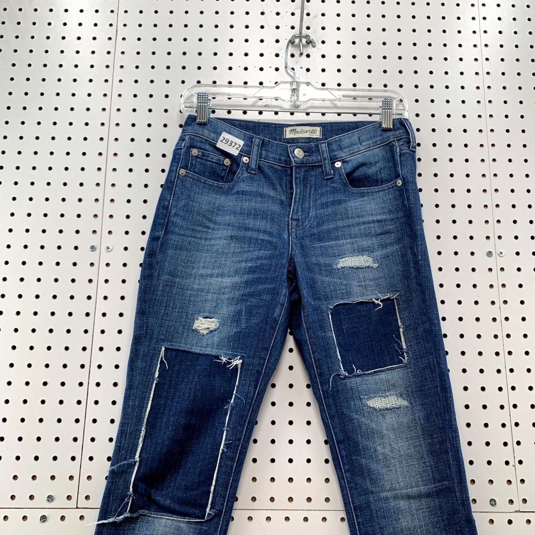 Madewell Madewell Jeans Womens 24 Blue Denim Size fits 28X29 Distressed Slim Boy Size 28" / US 6 / IT 42 - 6 Thumbnail