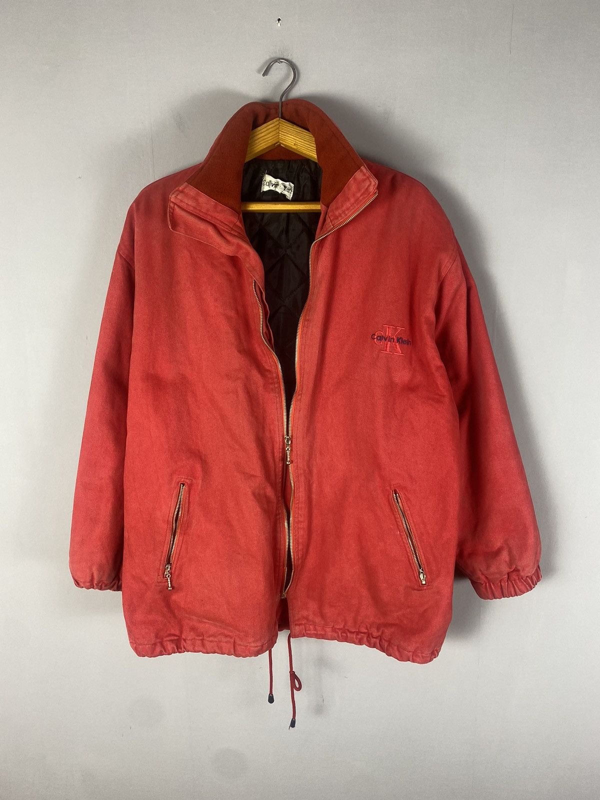 Calvin Klein × Vintage Vintage Calvin Klein jacket big logo 90s Size US XL / EU 56 / 4 - 1 Thumbnail