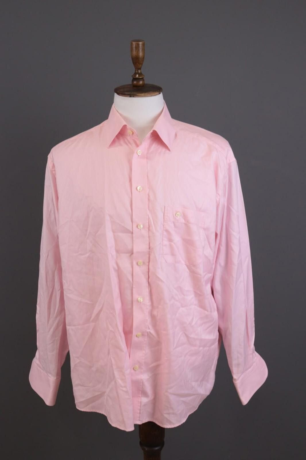 Eton Eton Wrinklefree Cotton Pink Down Shirt 46 / 18 Size US M / EU 48-50 / 2 - 1 Thumbnail
