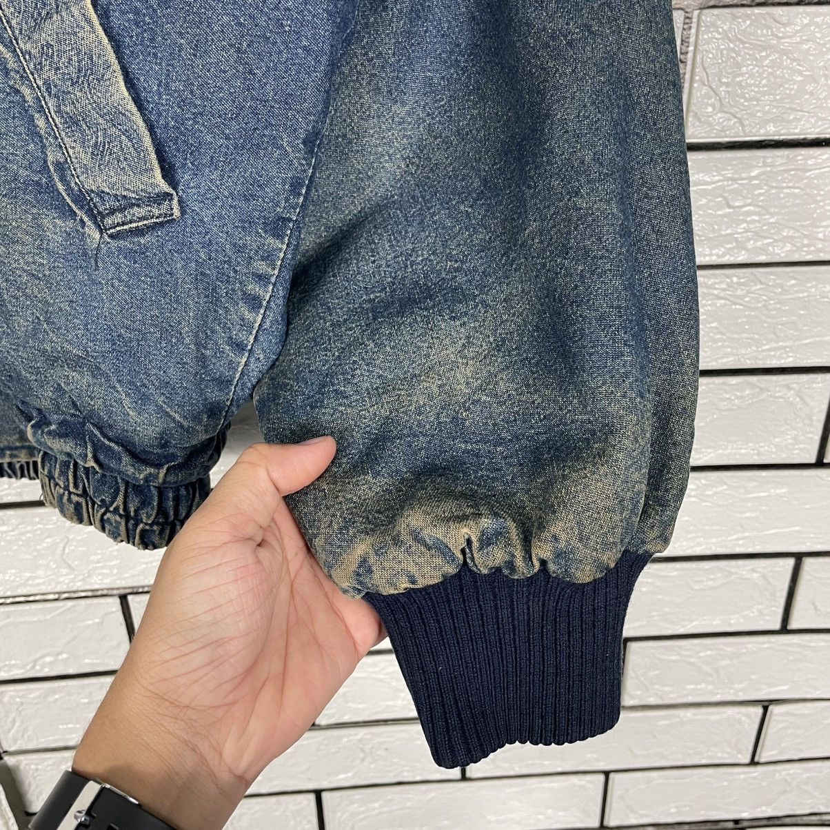 Japanese Brand Ruck Dam Biker Indigo Denim Jacket Size US L / EU 52-54 / 3 - 13 Thumbnail