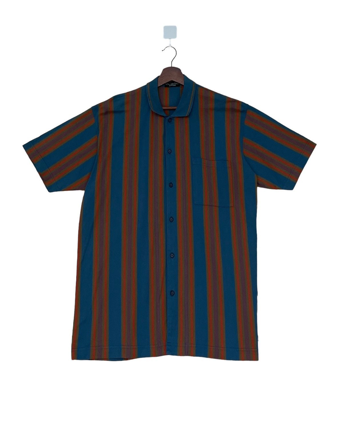Christian Dior Monsieur × Vintage Vintage Brand Christion Dior Striped Shirt 1990s Size US L / EU 52-54 / 3 - 1 Thumbnail