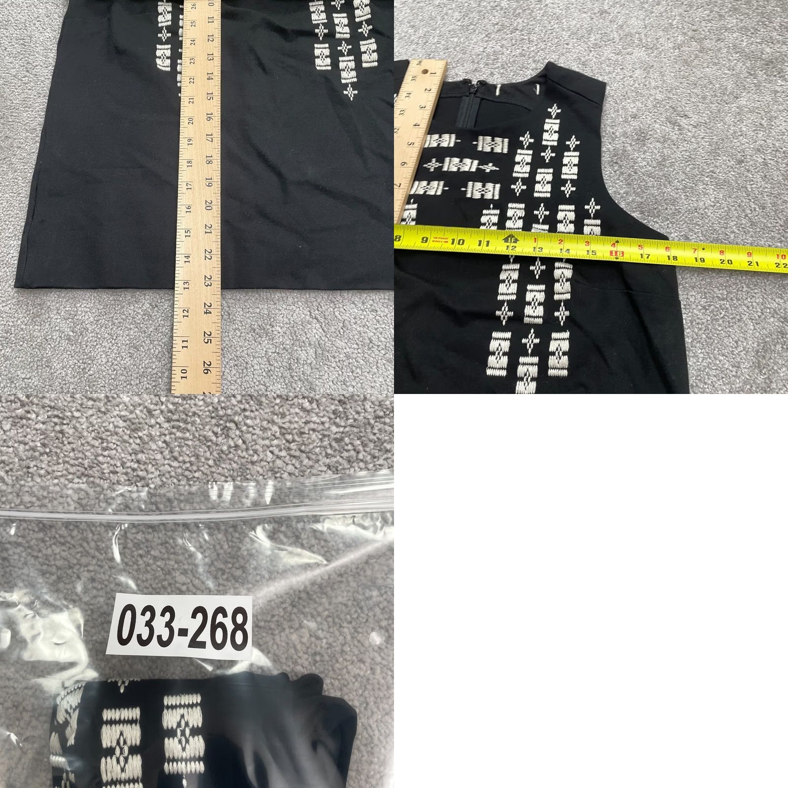 Madewell Madewell Tank Top Womens Medium Black Sleeveless Knit Embroidered Casual Size M / US 6-8 / IT 42-44 - 8 Thumbnail