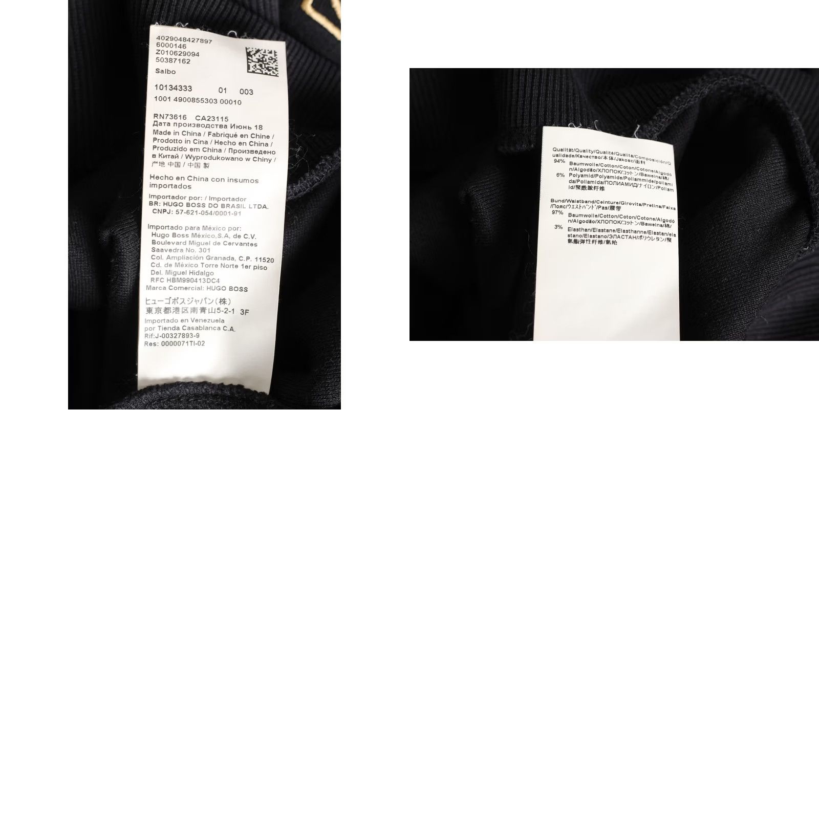Hugo Boss HUGO BOSS Salbo Slim Fit Sweatshirt Men M Black Logo Sweatshirt Mens Slim Fit 90s Designer Modern Size US M / EU 48-50 / 2 - 8 Thumbnail