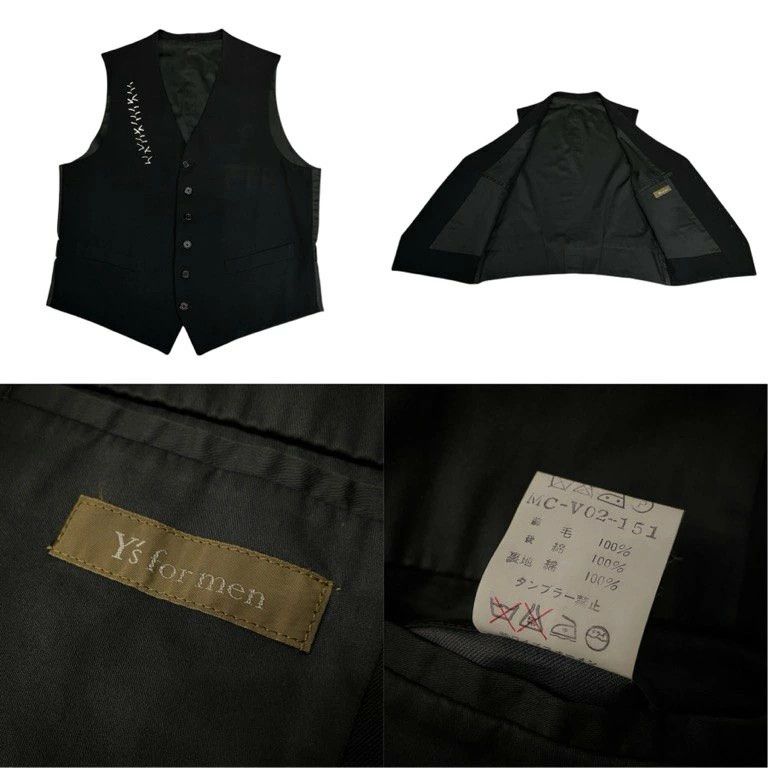 Yohji Yamamoto yohji yamamoto Y's for men wool gabardine vest Size US XXL / EU 58 / 5 - 8 Thumbnail