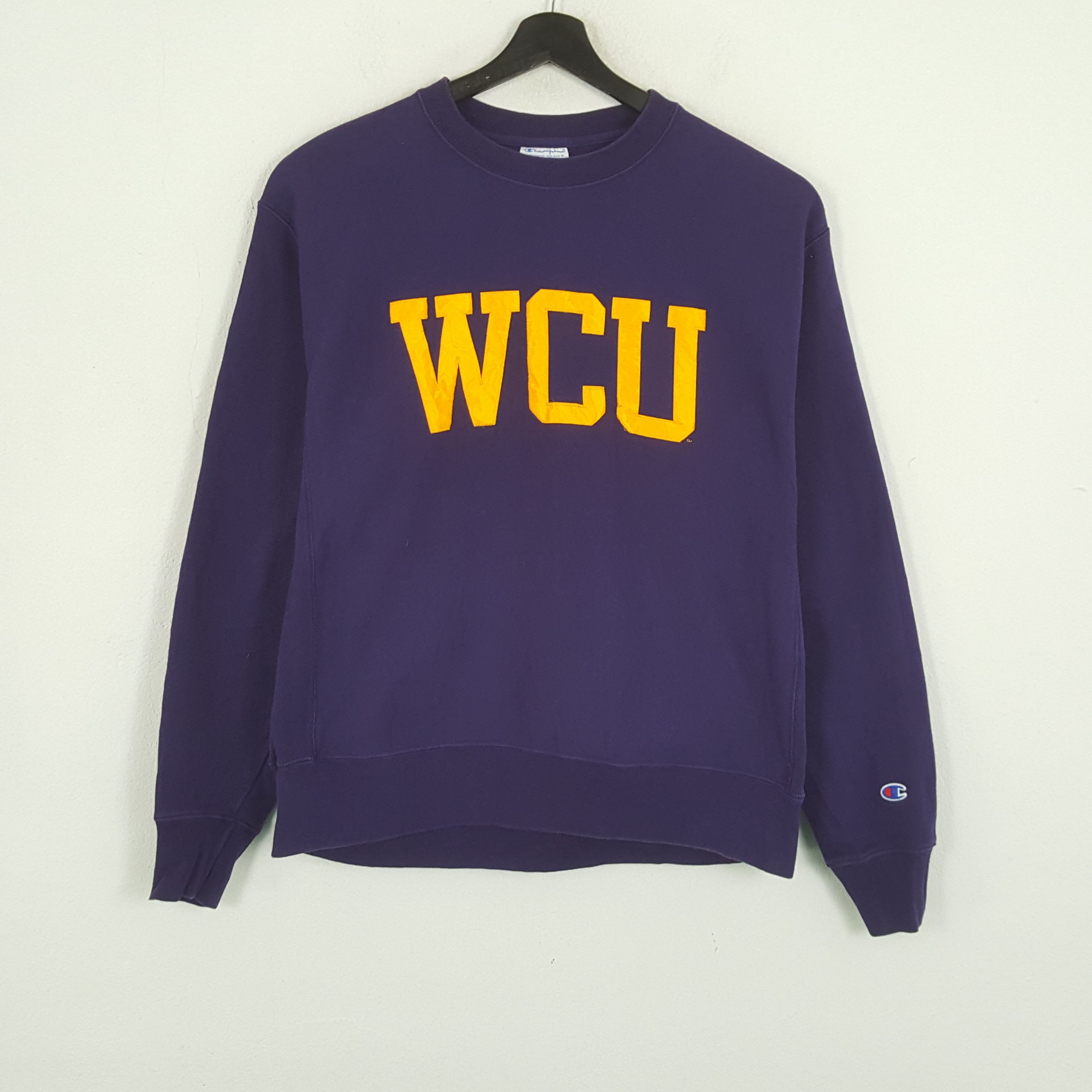 Champion × Vintage WCU Collage University Style CHAMPION Sweatshirt Size US L / EU 52-54 / 3 - 1 Thumbnail