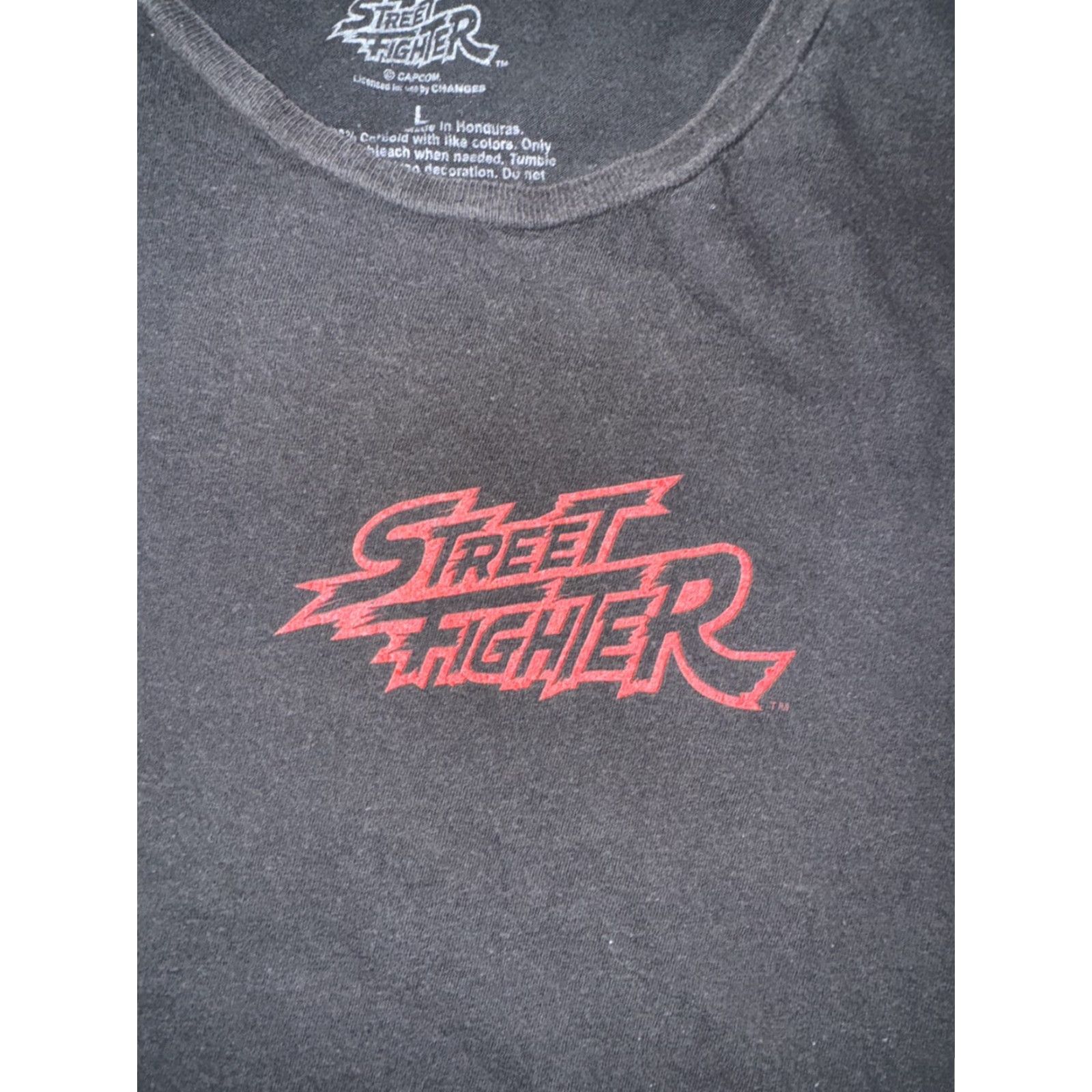 Vintage VINTAGE Street Fighter Capcon T-Shirt Large 21x27 Men Black Cap Com Shirt Mens Size US L / EU 52-54 / 3 - 4 Thumbnail
