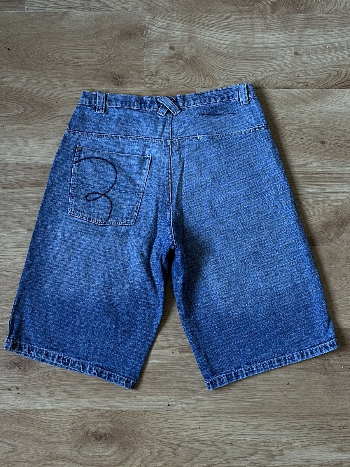 JNCO × Southpole Jorts Shorts Baggy Faded Blue Jeans Vintage Lot 29 Size US 34 / EU 50 - 7 Thumbnail