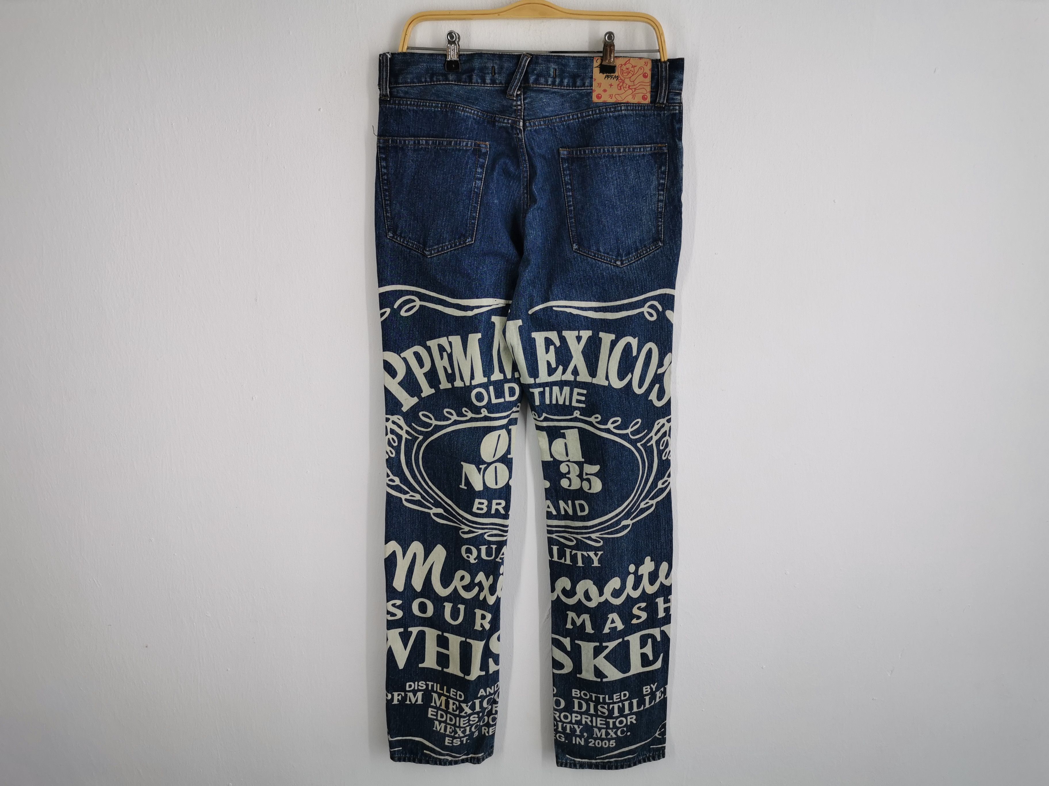 PPFM Vintage PPFM Overprint Denim Jeans Size L Waist 31 Size US 31 - 1 Thumbnail